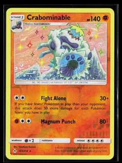 Crabominable 105/214 Rare Reverse Holo Unbroken Bonds Pokemon NM - Image 1