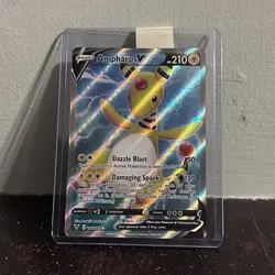 Pokemon TCG SWSH04 Vivid Voltage Ampharos V 171/185 Full Art Holo EN 210HP - Image 1