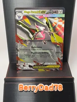 Mega Excadrill EX 065/084 Pitch Black Holo Pokemon TCG NM - Image 1