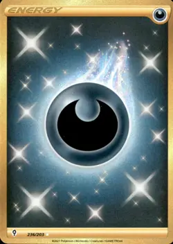 Darkness Energy 236/203 Secret Rare Evolving Skies Pokemon Holo Near Mint - Image 1