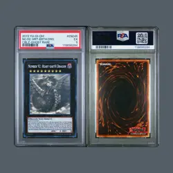 Yu-Gi-Oh! Number 92: Heart-Earth Dragon Ghost Rare Unlimited CBLZ-EN045 PSA 5 - Image 1