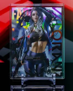 Fade Valorant ACG-SAC Premium Foil Card Waifu Sakimichan Art Anime - Image 1