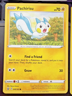 Pokemon TCG Pachirisu Card Lot (4) Reverse Holo Regular Various Sets NM - Image 4