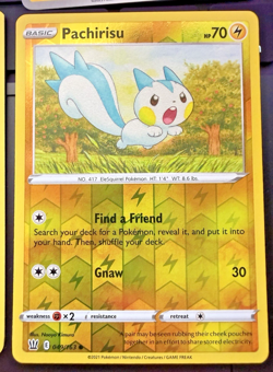 Pokemon TCG Pachirisu Card Lot (4) Reverse Holo Regular Various Sets NM - Image 5