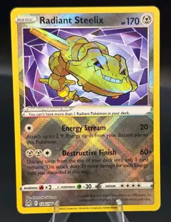 Radiant Steelix 124/196 Prize Pack Series Cards Holo - Image 1