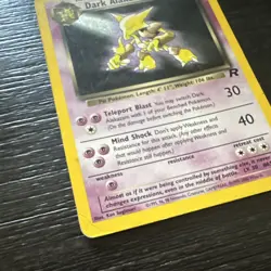 Pokemon Dark Alakazam TCG Holo Rare Card 1/82 Unlimited - Image 2