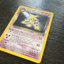 Pokemon Dark Alakazam TCG Holo Rare Card 1/82 Unlimited - Image 3