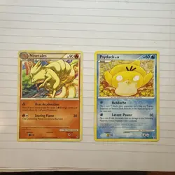 Ninetales 20/95 & Psyduck Platinum 87/127 Common NM Pokemon Cards ( 2 for 1 ) - Image 1