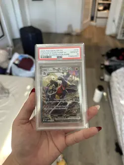 Pokemon TCG Cynthia's Garchomp EX Holo Card 232/182 PSA 10 - Image 1