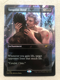Mtg Carte Magic Secret Lair Sanguine Bond FOIL NM - Image 1