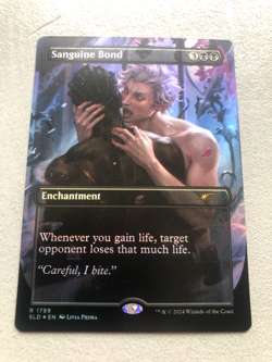 Mtg Carte Magic Secret Lair Sanguine Bond FOIL NM - Image 2