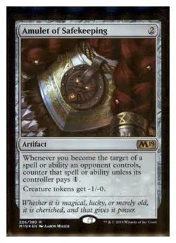 MTG - #226 Amulet of Safekeeping - Core Set 2019 Foil - Image 1