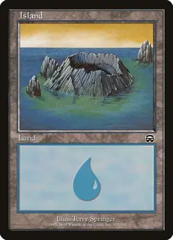 Island 335 1x FOIL MtG FOIL Mercadian Masques SP/NM - Image 1