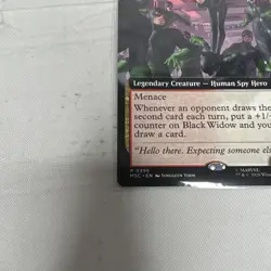 MTG Marvel Black Widow, Agile Avenger 0395 Foil Rare Legendary Creature - Image 5