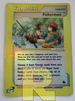Fisherman ® Skyridge 125/144 ® Reverse Holo Foil ® Pokemon ® Inglese ® Good- - Image 1