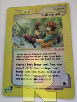 Fisherman ® Skyridge 125/144 ® Reverse Holo Foil ® Pokemon ® Inglese ® Good- - Image 2
