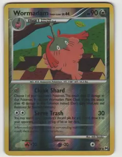 Wormadam Trash Cloak Uncommon Arceus 51/99 Reverse Holo Near Mint Pokemon - Image 1