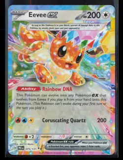 Eevee ex 075/131 Holo Double Rare Prismatic Evolutions Pokemon Holo Near Mint - Image 1