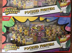 2X Pokemon TCG Ascended Hero’s Focused Fighters Premium Collection Sealed Lot 2 - Image 4