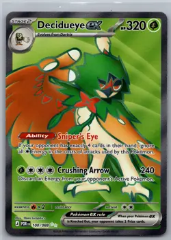 2026 Decidueye ex 100/088 Pokemon Holo Perfect Order - Image 1