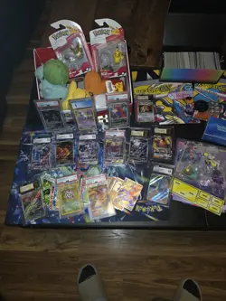 Huge Pokemon Collection Slabs,Binders,Toys, Accessories!!! Great Starter!! - Image 1