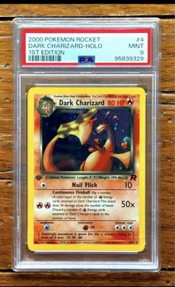 2000 Pokemon Team Rocket DARK CHARIZARD Holo 1st Edition PSA 9 MINT! - Image 1
