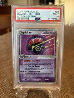 Pokemon 2007 Claydol EX Power Keepers PSA 9, 93/108 - Image 1