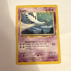 Lugia 20/64 Neo Revelation Pokemon Card Regular Rare Moderately Played MP - Image 1