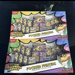 2X Pokemon Ascended Heroes Focused Fighters Premium Collection Sealed - Image 1