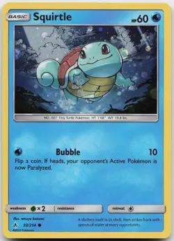 Squirtle - 33/214 Promo 033/214 Holo Pokemon Blister Exclusives - LP - Image 1