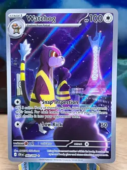Chaos Rising Watchog 097/086 Holo Illustration Rare Pokemon NM/M - Image 1