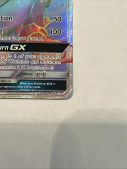 Pokemon TCG Entei GX 74/73 Secret Rare Rainbow Holo Shining Legends LP - Image 5