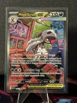 Mega Scrafty Ex 285/217 Special Illustration Rare - Pokemon Ascended Heroes - Image 1