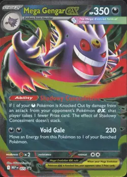 Pokemon Mega Gengar ex 073 Holo Promo ME: Mega Evolution Promo Near Mint - Image 1