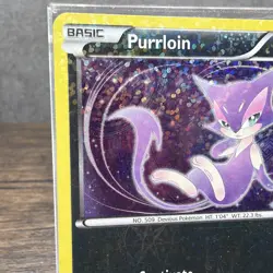 2013 Pokemon TCG Purrloin RC13/RC25 Radiant Collection Legendary Treasures Holo - Image 2