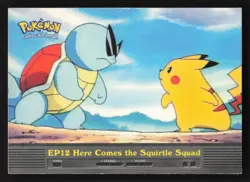 2000 Topps Pokemon TV Series 2 #EP12 Here Comes the Squirtle Squad Card - Image 1