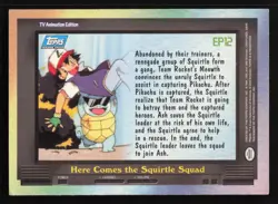 2000 Topps Pokemon TV Series 2 #EP12 Here Comes the Squirtle Squad Card - Image 2