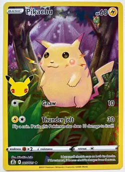Pikachu 005/025 Holo Rare Pokemon Celebrations - Image 1