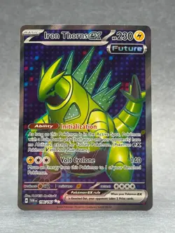 Pokemon - 196/167 Iron Thorns ex SV06 TWM Ultra Rare Holo Full Art NM TCG - Image 1