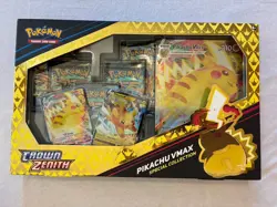 Pokemon TCG Crown Zenith Pikachu VMAX Premium Collection Box English 2023 Sealed - Image 1