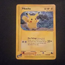Pikachu 84/144 Skyridge Yuka Morii Ereader Vintage Pokemon TCG - Image 1
