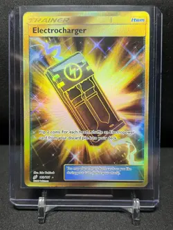 Electrocharger 193/181 Gold Secret Rare Holo Pokemon 2019 S&M Team Up NM - Image 1