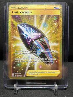 Lost Vacuum 217/196 Gold Secret Rare Pokemon 2022 Lost Origin NM - Image 1