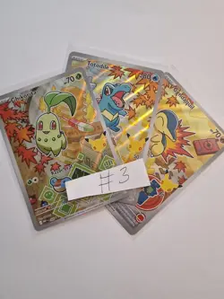 First Partner Series 2 Johto Starter Set - Chikorita Cyndaquil Totodile #3 - Image 2