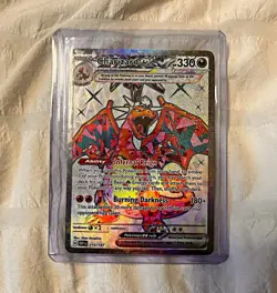 Pokemon Charizard ex 215/197 Obsidian Flames SIR Full Art Holo EN 330HP - Image 1