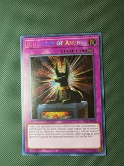 NM-Judgment of Anubis-DCR-EN105- 25th Anniversary-Secret Rare-Unlimited - Image 1