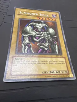 2002 YUGIOH BPT-002 SUMMONED SKULL SECRET REVERSE FOIL ERROR - Image 1