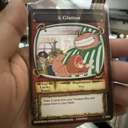 One Piece card Lucky Roux (A Glutton) Anime Game TCG - Image 1