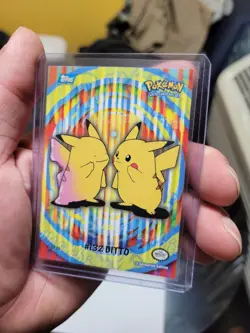 LP 2000 Topps Pokemon TV #132 Animation Series 2 Stick-Ons Ditto Pikachu 5 of 10 - Image 1