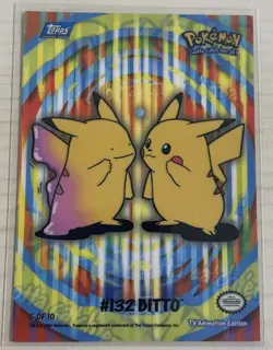 Pokemon Topps 2000 TV Animation Series 2 Stick-Ons #132 Ditto 5 of 10 (LP) - Image 1